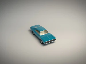 low poly muscle car 04 3D Model