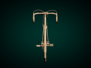 low poly vintage racing bike 3D Модель