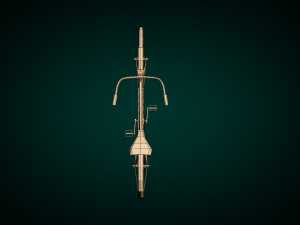 low poly vintage cruiser bike 3D-Modell