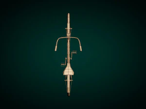 low poly vintage cruiser bike 3D Model
