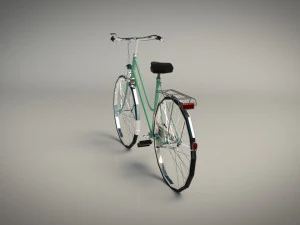 low poly ladies bike 3D Model