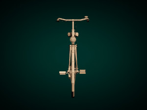 low poly ladies bike Modello 3D