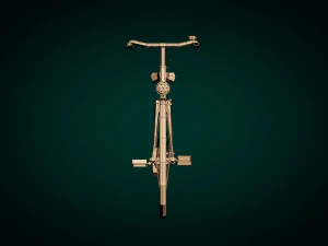low poly ladies bike 3D Model