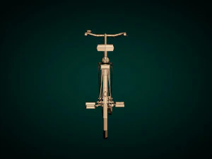 low poly ladies bike 3D Model