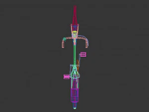 low poly ladies bike 3D Model