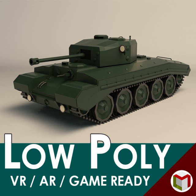 low poly tank 01 3D 模型 .c4d .max .obj .3ds .fbx .stl .blend 