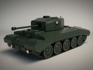 low poly tank 01 3D 模型