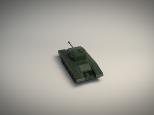 low poly tank 01 3D 模型