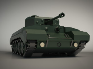 low poly tank 01 3D 模型