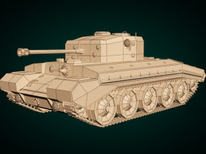 low poly tank 01 3D 模型