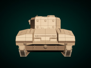 low poly tank 01 3D 模型