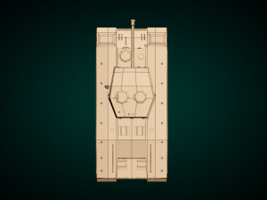 low poly tank 01 3D 模型