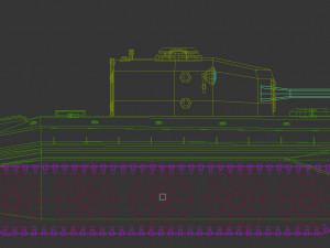 low poly tank 01 3D 模型