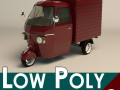 low poly three wheeled van Modello 3D