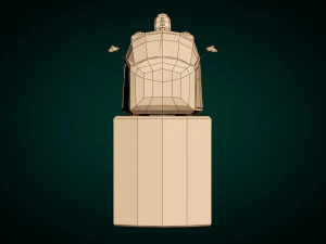 low poly three wheeled van 3D Model