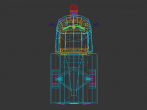 low poly three wheeled pickup 3D-Modell