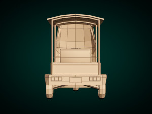 low poly auto rickshaw Modelo 3D