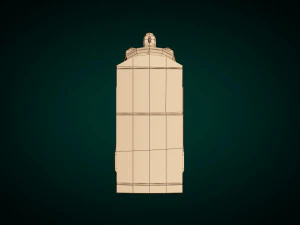 low poly auto rickshaw 3D Model