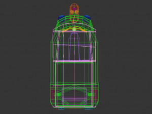 low poly auto rickshaw Modelo 3D