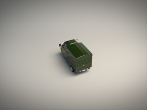 low poly three wheeled van 02 3Dモデル