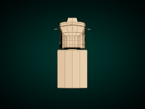 low poly three wheeled van 02 3Dモデル