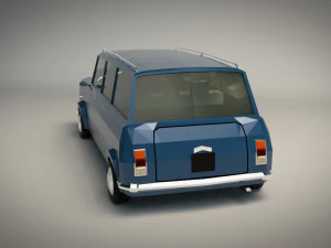 низкополигональная универсал 02 3D Модель