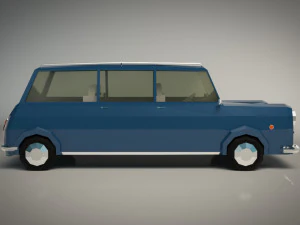 низкополигональная универсал 02 3D Модель