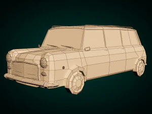 низкополигональная универсал 02 3D Модель