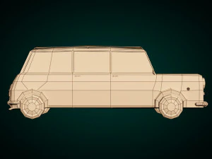 низкополигональная универсал 02 3D Модель