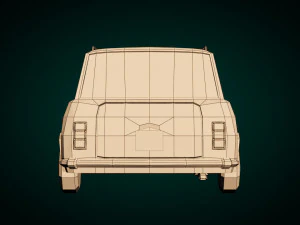 низкополигональная универсал 02 3D Модель