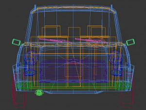 низкополигональная универсал 02 3D Модель