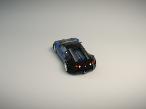 low poly sports car 03 Modelo 3D