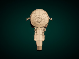 low poly motorcycle 02 Modello 3D