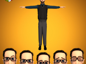 male cartoon character andrew 3Dモデル