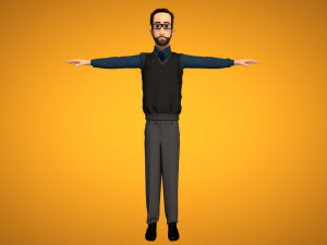male cartoon character andrew 3D 모델