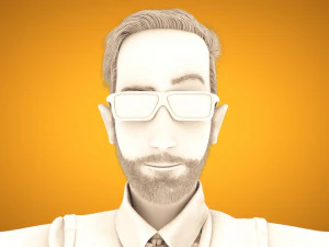 male cartoon character andrew 3D Model
