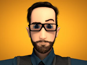 male cartoon character andrew 3D Model