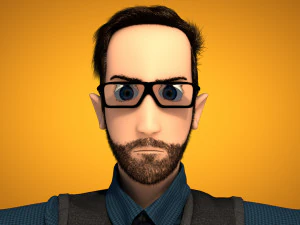 male cartoon character andrew 3D Model