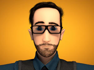 male cartoon character andrew 3D Model
