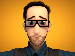 male cartoon character andrew 3D Model