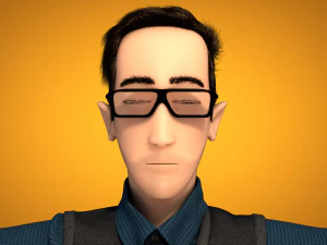 male cartoon character andrew 3D Model