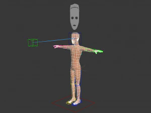 male cartoon character andrew 3D Model