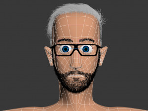 male cartoon character andrew 3D 모델