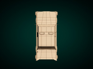 low poly police car 01 Modelo 3D