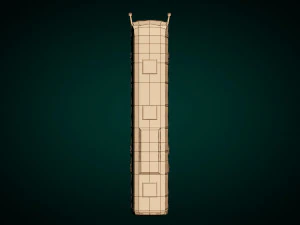 low poly coach bus 01 3D Model