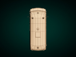 low poly ambulance 01 3D Модель