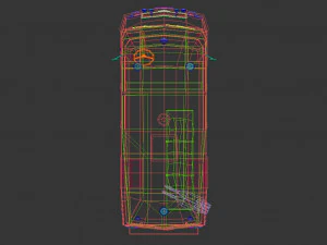 लो पॉली एम्बुलेंस 01 3D मॉडल