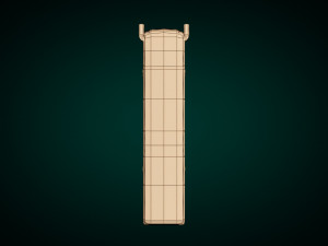 low poly coach bus 02 Modelo 3D