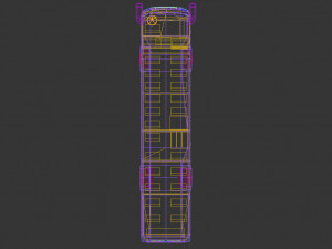 low poly coach bus 02 Modelo 3D