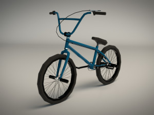 low poly bmx bike 3D Model